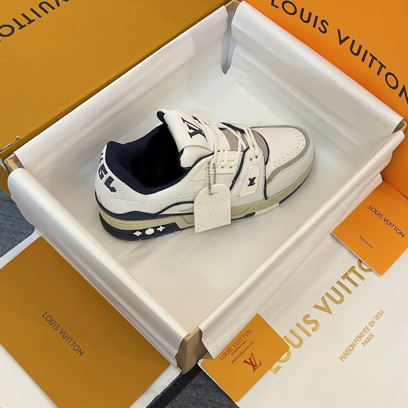Giày L’V Tra’Ner #54 White NaVy Lai Au Sc