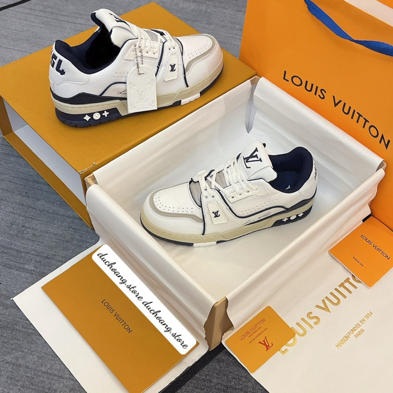 Giày L’V Tra’Ner #54 White NaVy Lai Au Sc