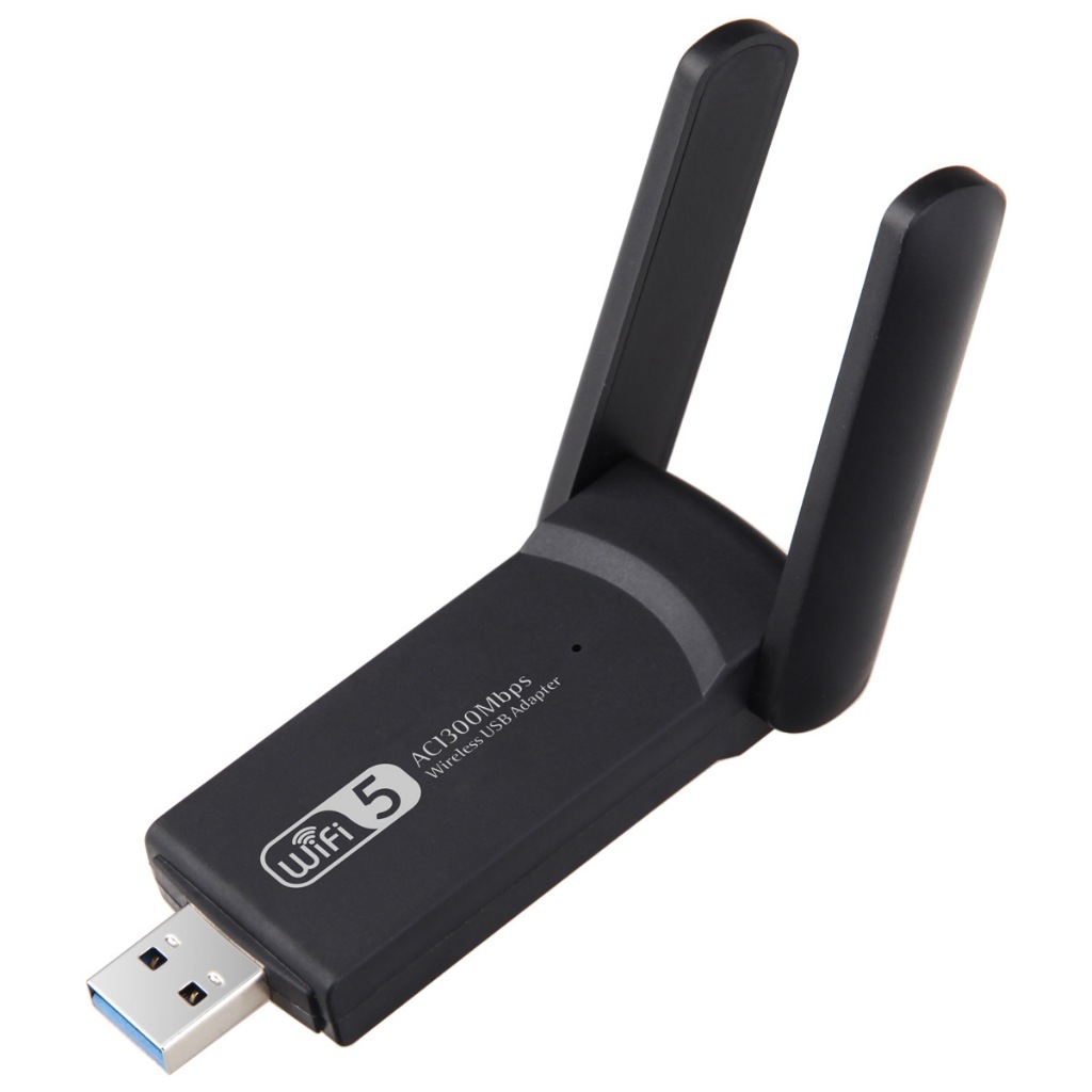 USB Thu Wifi hỗ trợ thu Sóng Wifi băng tần kép 2.4 & 5Ghz UF1 AC1300Mbps sử dụng cho PC, laptop dễ dàng