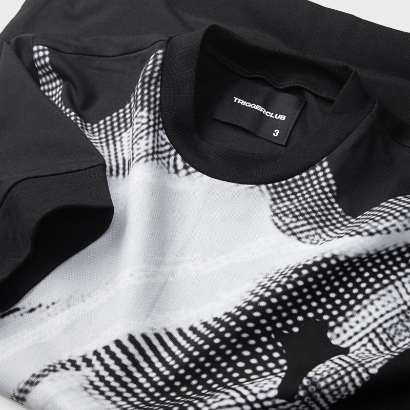 Áo thun in trame ôm body TRIGGER CLUB
