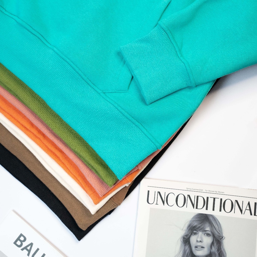 Áo sweater Adidas nỉ bông cao cấp nam nữ dài tay basic form rộng khoác oversize unisex LOIX