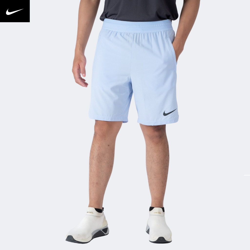 CHÍNH HÃNG - Quần ngắn nam thể thao Nike Court Dri-FIT Victory 9" Men's Tennis Shorts Authentic - Sky Blue