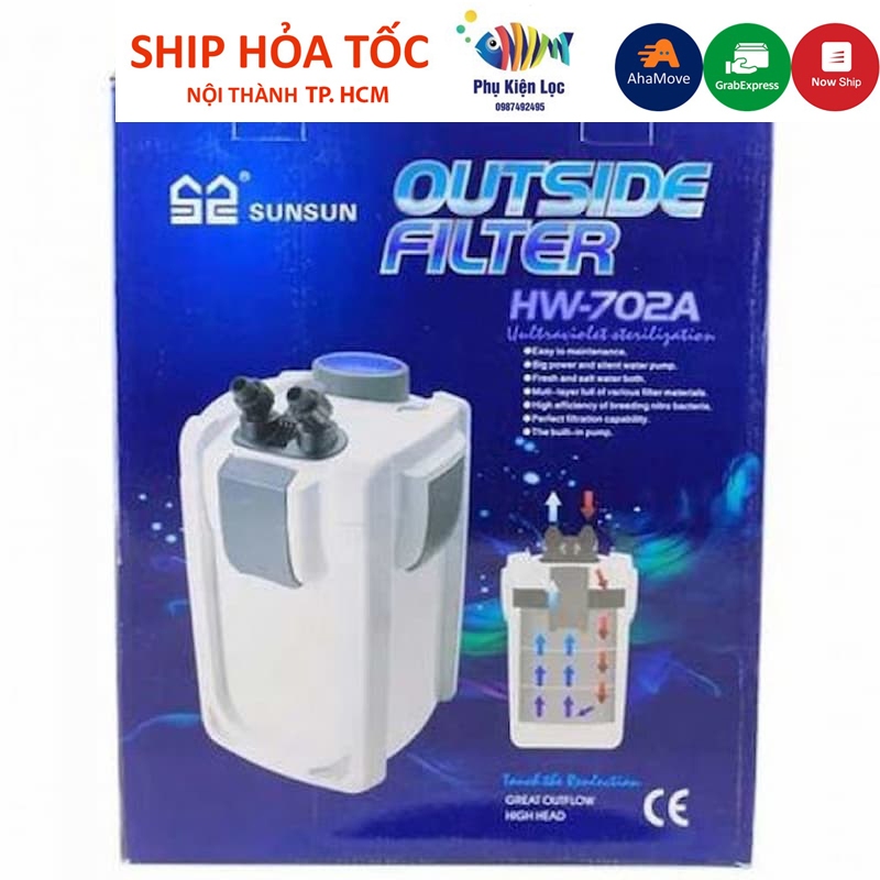 Lọc thùng Sunsun HW 702A, HW 703A, HW 704A giá rẻ chính hãng
