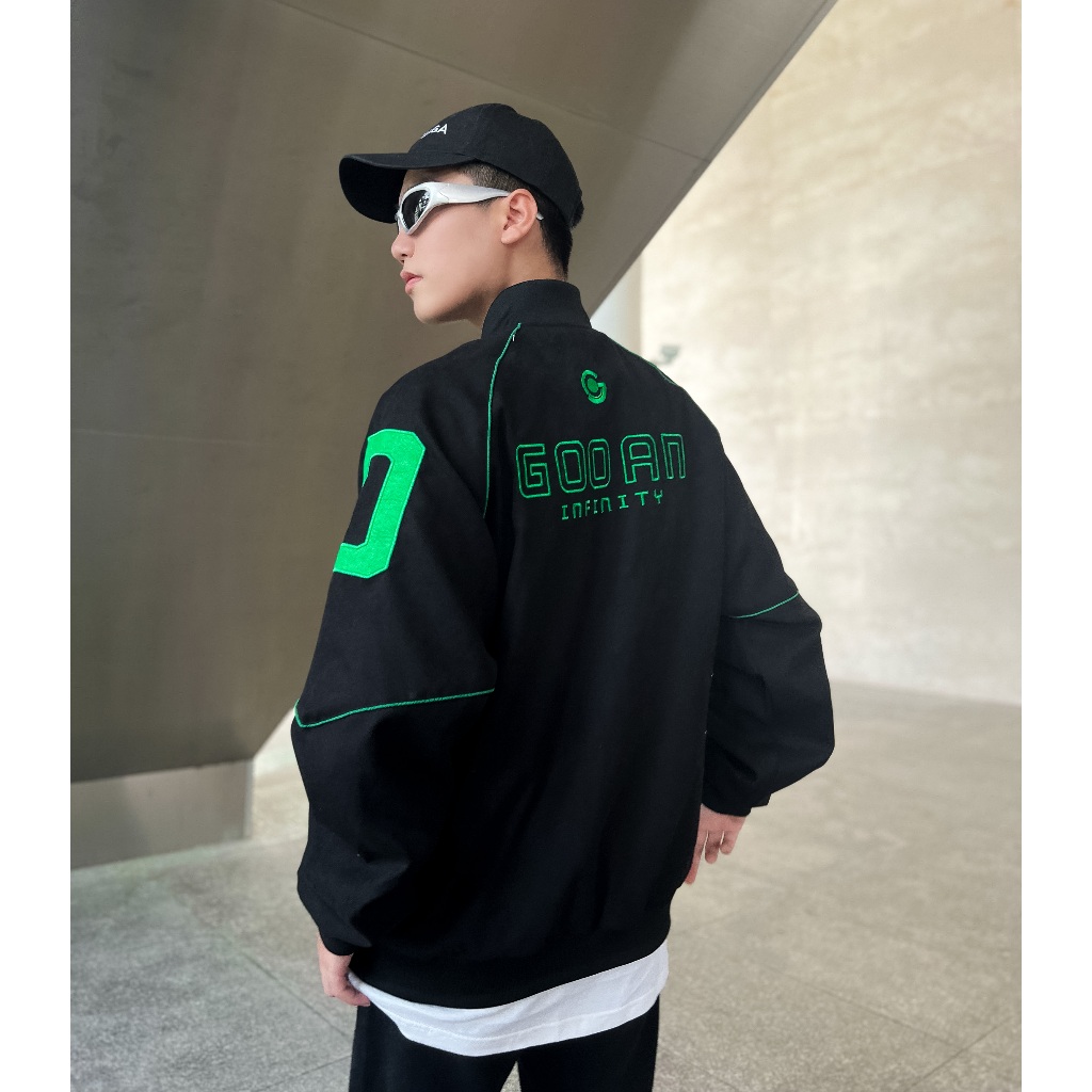 Áo Khoác Bomber Varsity Gooan Infinity Form Rộng