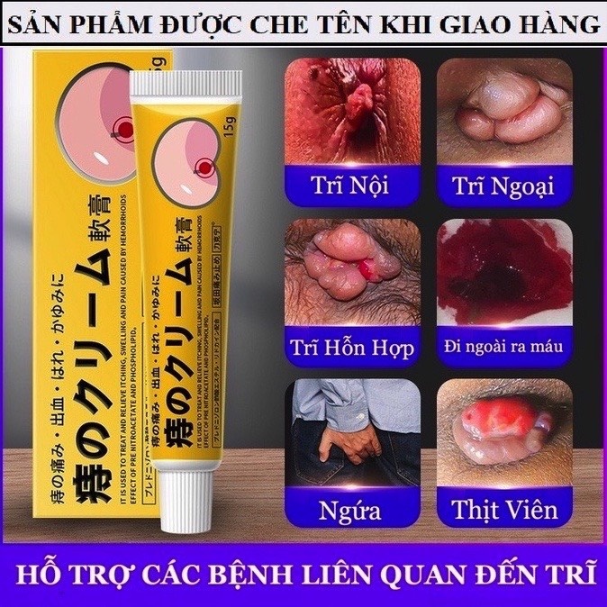 Kem bôi trĩ, kem kháng khuẩn giảm các triệu chứng của trĩ và teo trĩ,GIÚP CO VÀ TEO BŨI TRĨ