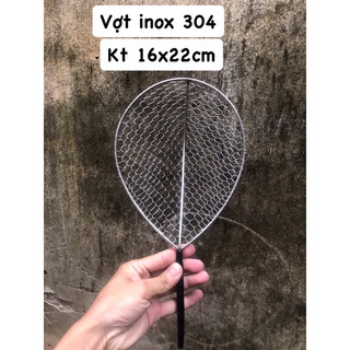 1 chiếc Vợt đánh cá inox 304 kích thước 16x22cm.