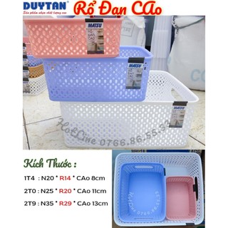 🚀TBA SHOP🚀 Rổ đan cao nhựa Duy Tân 1,4T/2,0T/2,9T