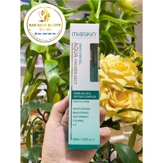 Xịt khoáng căng bóng, trắng da thành phần PDRN, HA, Arbutin Mioskin Plus Stem Cell Frozen Mist