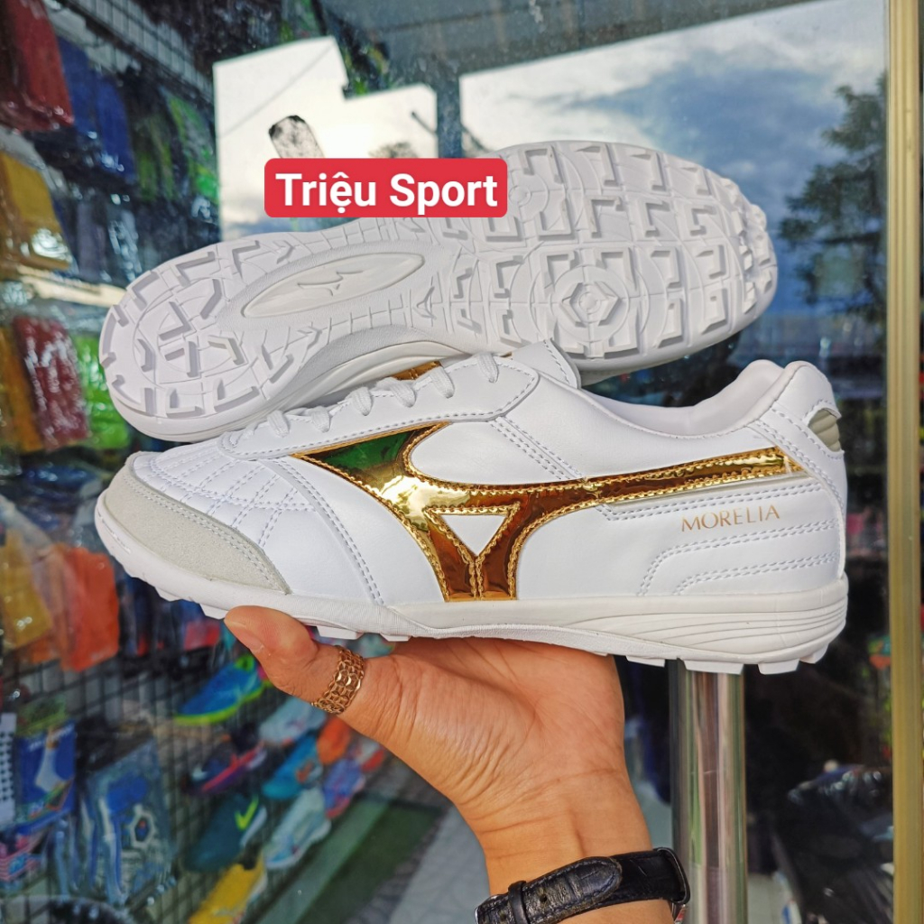 Giày đá bóng mizuno morelia tf Khâu đế +tất+hộp