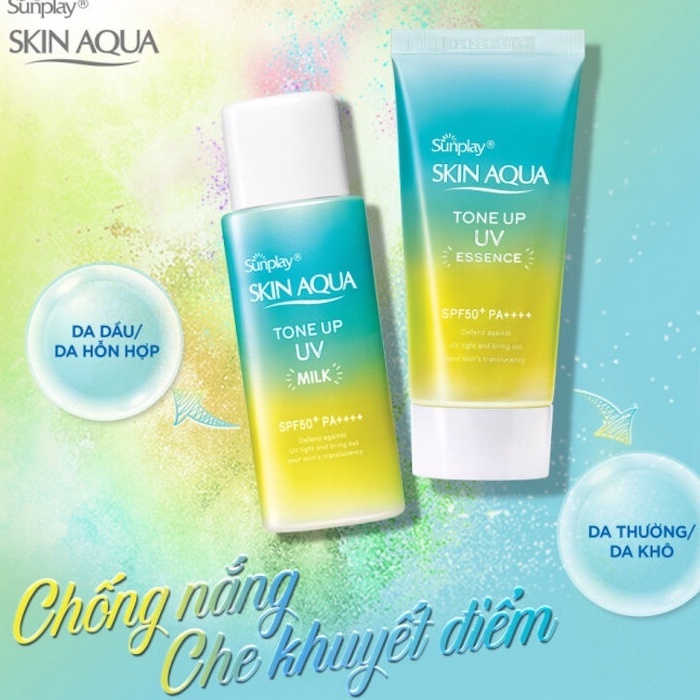 Kem Chống Nắng Sunplay Skin Aqua - Kem Chống Nắng Sunplay Skin Aqua  Tone Up Uv Lavender Spf50+ Pa++++ 50G