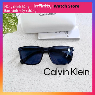 Kính mát nam nữ calvin klein dáng chữ nhật dễ đeo model ck195685-410