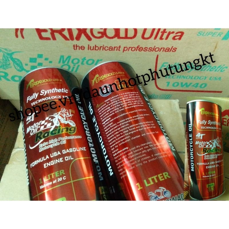 DẦU NHỚT ERIX GOLD ULTRA 4T 10W40 chuyên dùng cho xe tay ga
