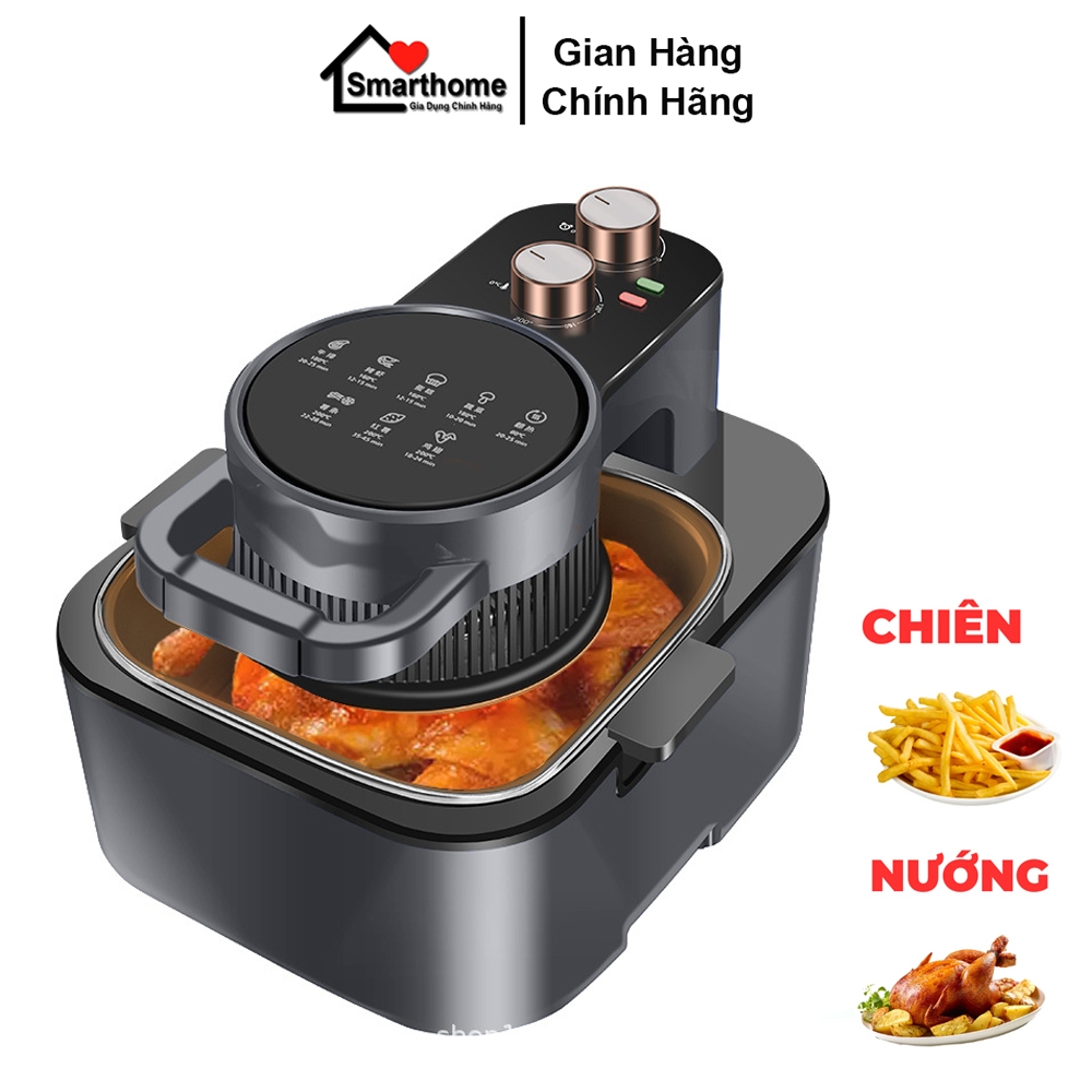 Nồi Chiên Không Dầu Chính Hãng Kaw 12l Chống Dính Cao Cấp, Công Suất 1500w - Bảo Hành Chính Hãng