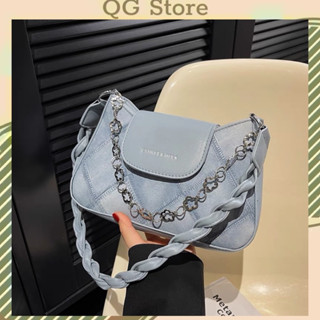 Túi Xách Nữ Đeo Chéo Túi Đeo Vai Quai Sam Phối Xích Phong Cách Hàn Quốc QG Store