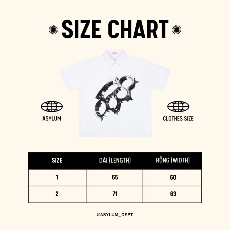 Asylum Knuckles Shirt | Áo Sơ Mi Boxy Crop Unisex