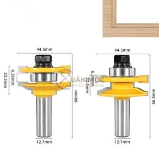 Bộ 2 mũi ghép mộng tủ bếp hợp kim cao cấp
