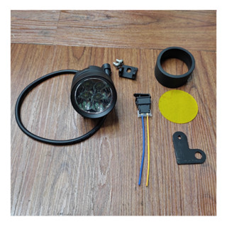 Combo đèn trợ sáng L4X + LEN sương mù vàng + Pass chân gương xe máy + công tắc passing