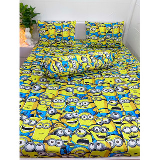 Bộ ga thun hàn quốc minion