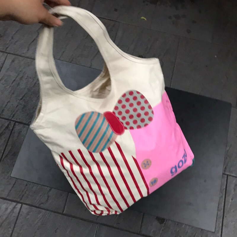Túi tote nhật 2hand giỏ si nhẹ