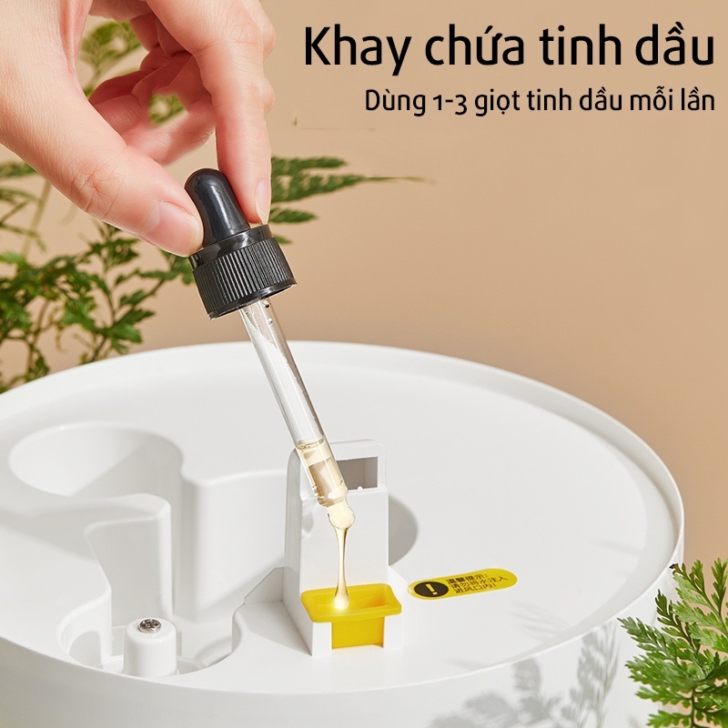 Máy phun sương Deerma F628/F628S, máy tạo ẩm xông tinh dầu, dung tích 5L bù ẩm siêu âm