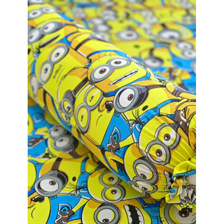 Bộ Ga Thun Hàn Quốc Minion ( 4 món ko mền )