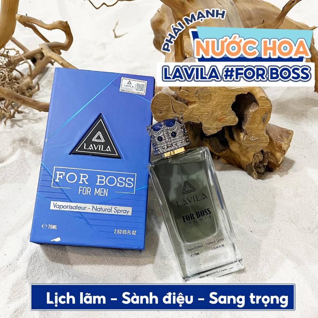 Nước Hoa Nam Lavila For Boss 75ml Chính Hãng - Mùi Hương Lịch Lãm Sang Trọng