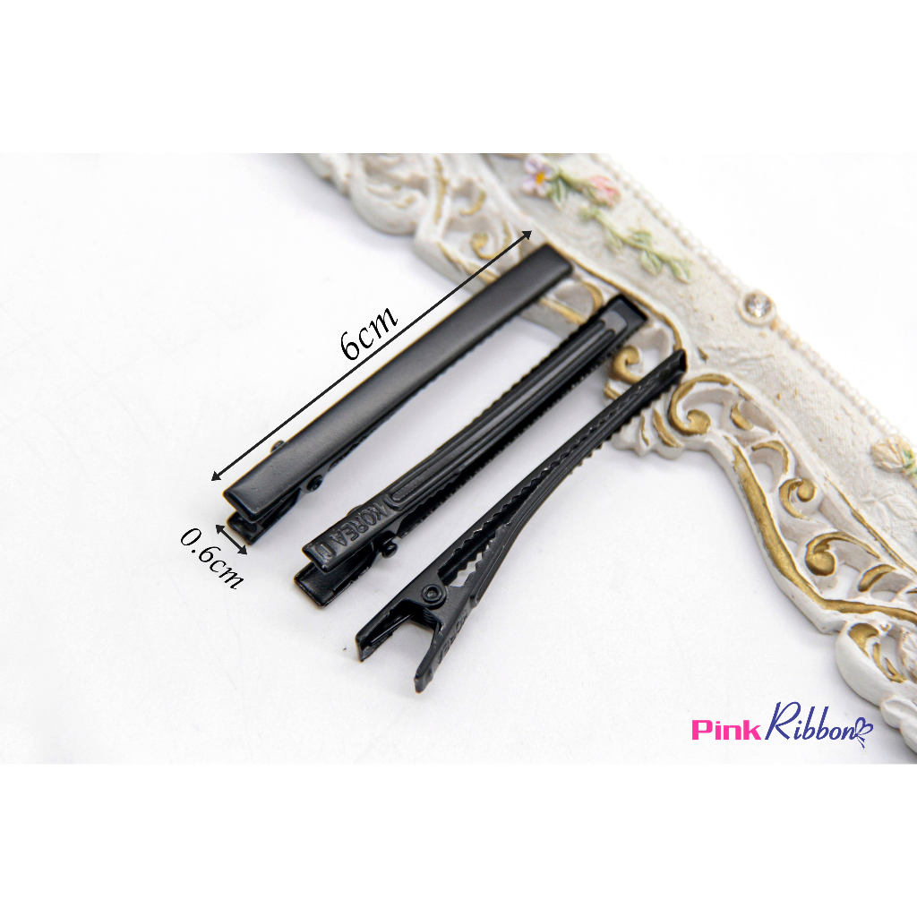 *SET 5C/10C - Kẹp cá sấu mảnh 6cm/8cm xương kẹp, phôi kẹp tóc, sườn kẹp tóc, xương cặp tóc, phôi cặp, kẹp mái DIY