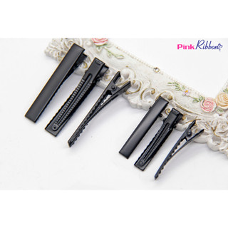 SET 5C - Kẹp cá sấu đen mờ cao cấp cỡ 4.6cm và 6cm