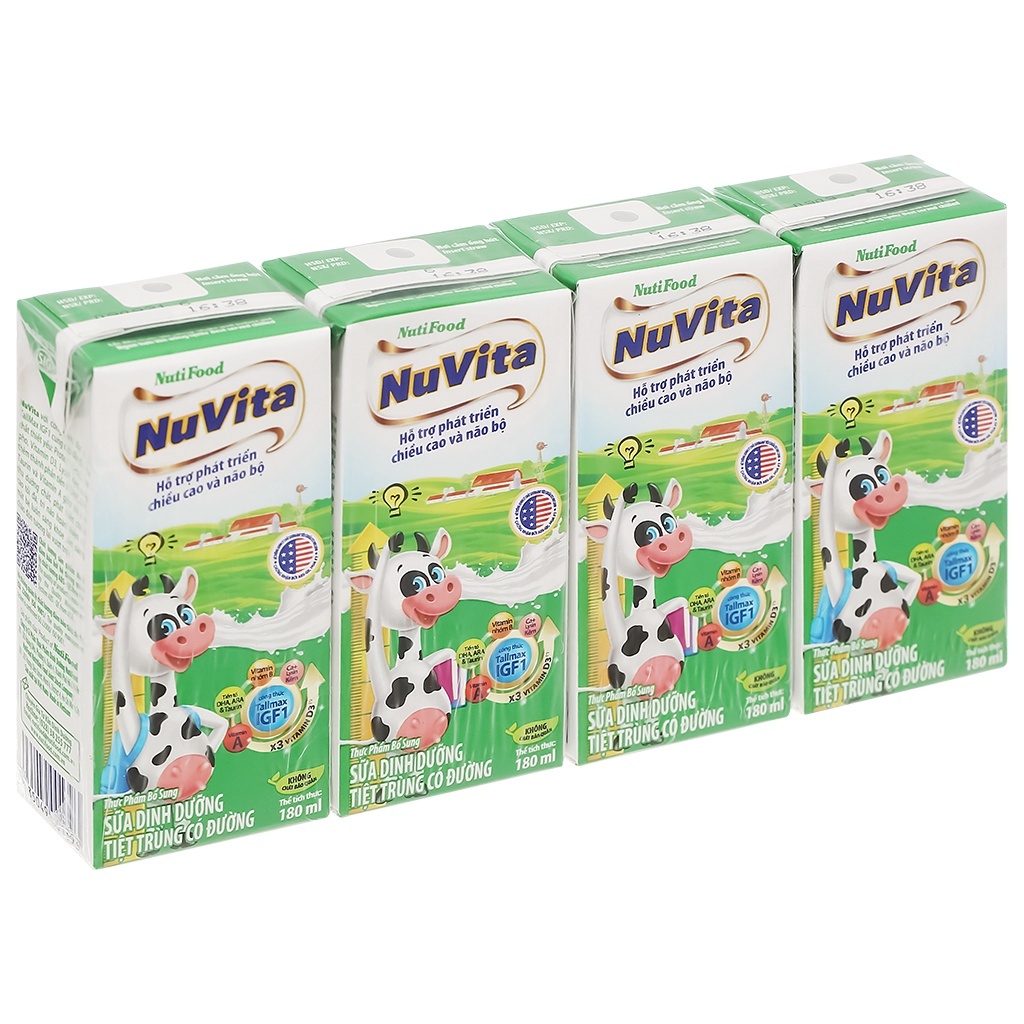Thùng 48 Hộp Sữa  Dinh Dưỡng Có Đường Nuvita 110ml/ 180ml - NUTIFOOD - YOOSOO MALL