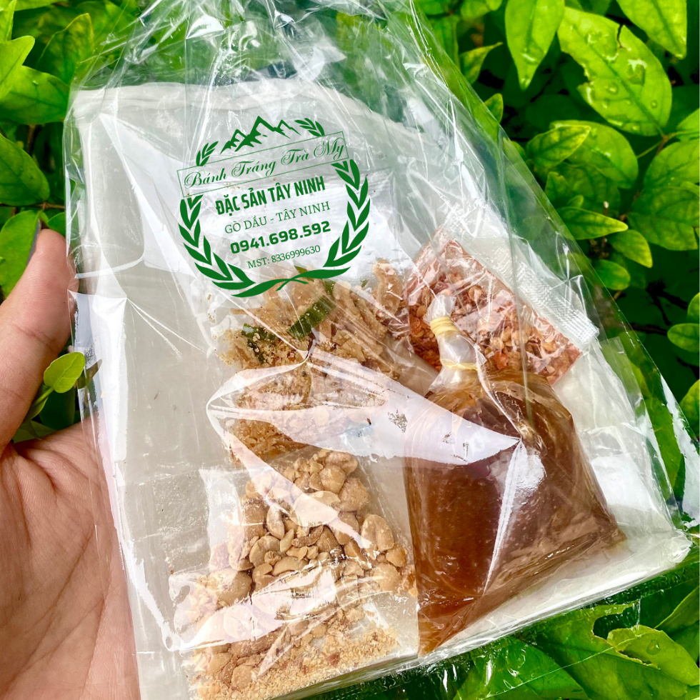 Bánh Tráng Mắm Me - Bánh tráng phơi sương Chấm Mắm Me thần thánh Trà My Tây Ninh