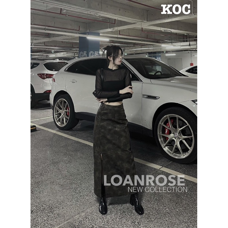 Áo zip phối lưới dáng croptop