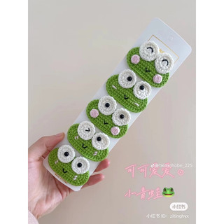kẹp tóc bằng len handmade