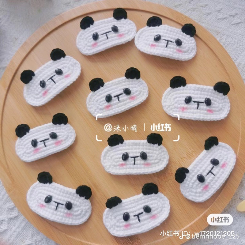 kẹp tóc bằng len handmade