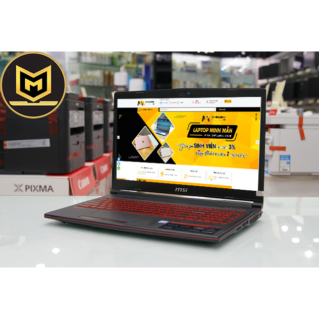 MSI GL63 8RC i5 8300H/ RAM 8GB/ SSD 128GB + 1TB HDD/ 15INCH FHD/ GTX 1050 4GB/ LAPTOP CHƠI GAME/ GIÁ RẺ