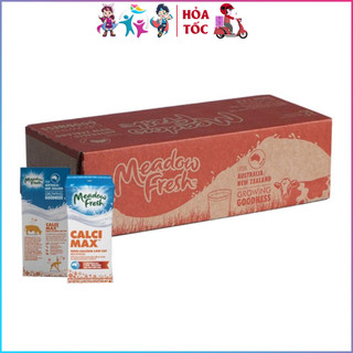 [ Hỏa Tốc - HCM ] Thùng Sữa MEADOW FRESH Canxi Ít Béo 200ml - Sữa Calci Max Úc