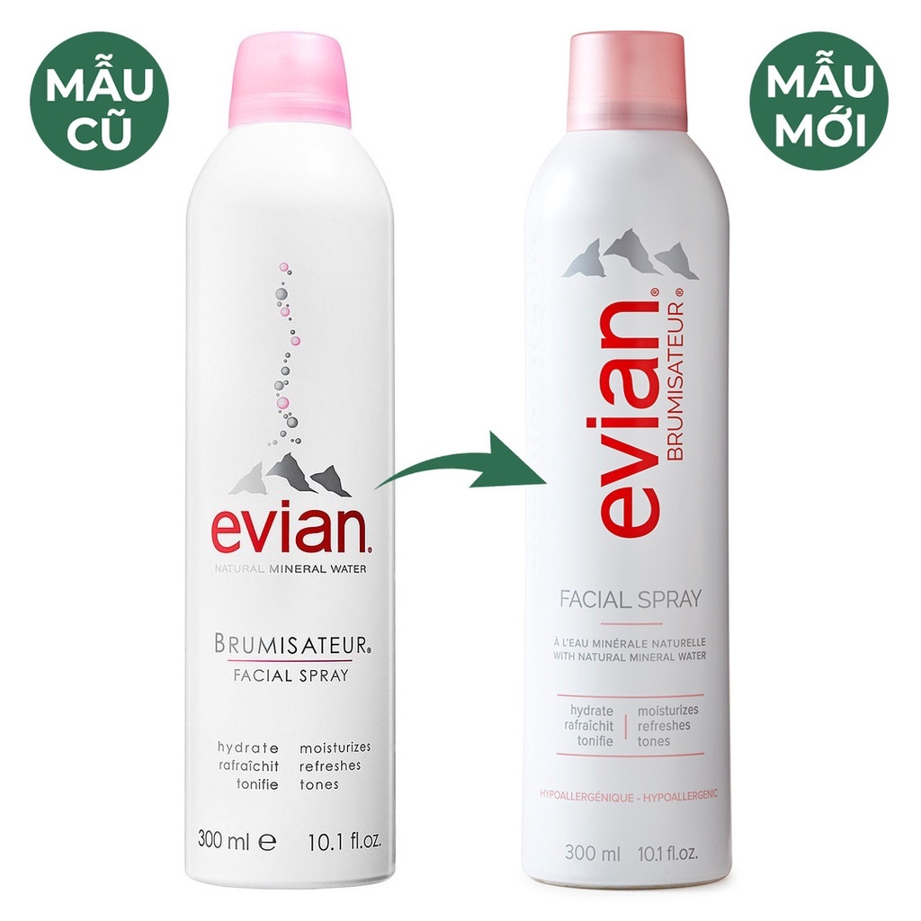 Xịt khoáng Cung Cấp Ẩm Và Làm Dịu Da Evian
