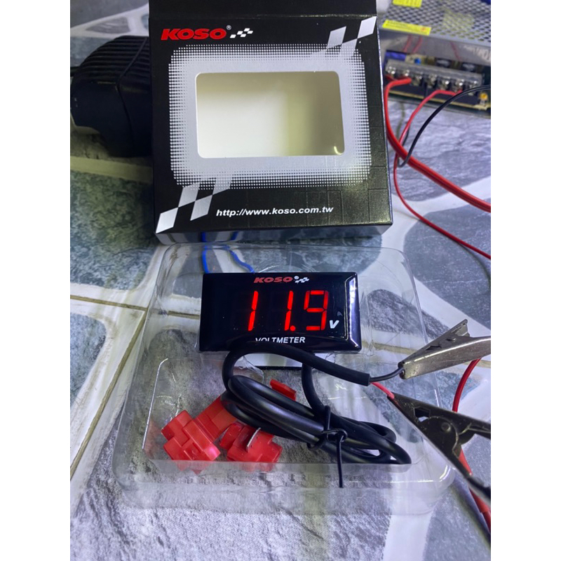 Đồng hồ báo vôn vol 12v xe máy Votl Meter Koso