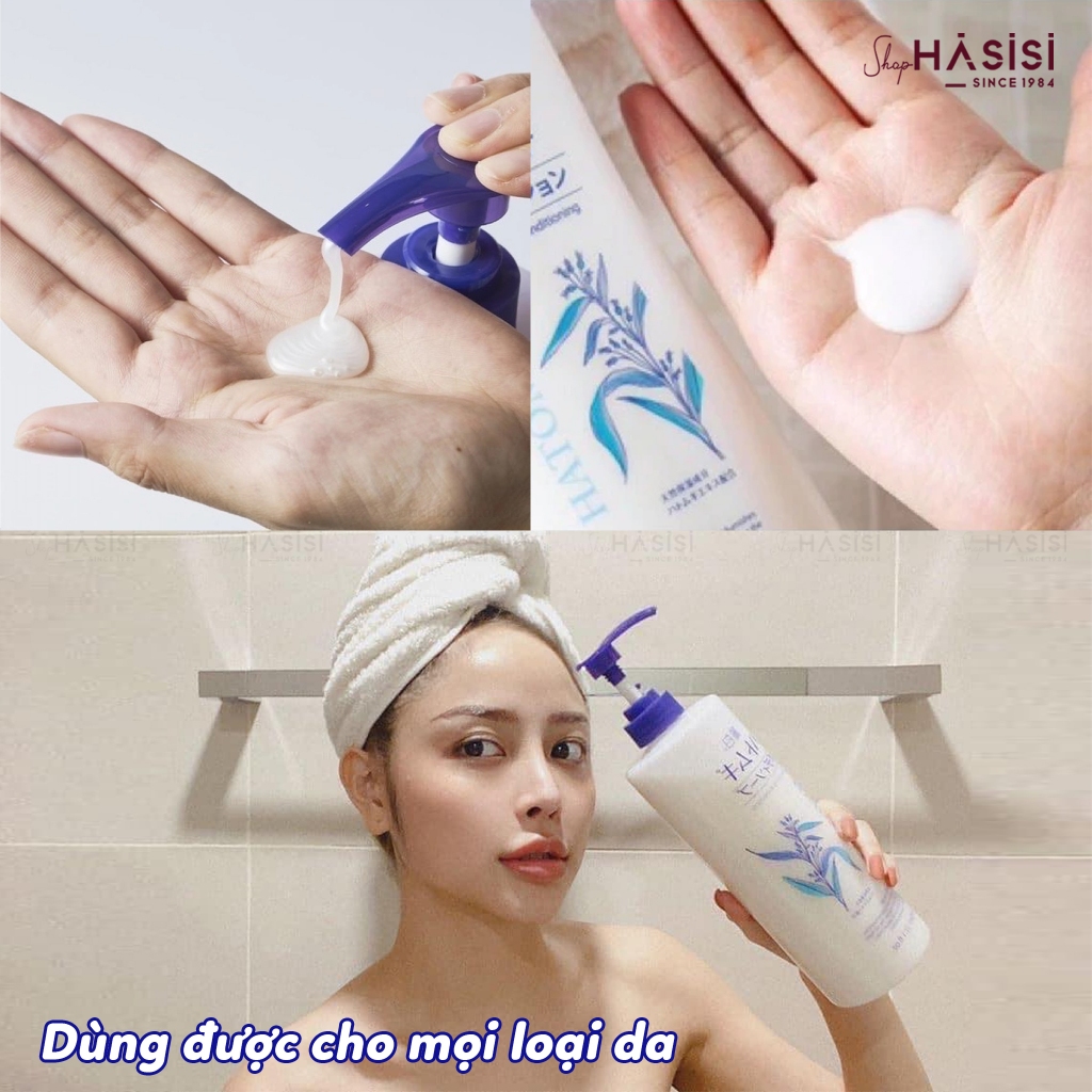 Sữa Tắm Lúa Mạch HATOMUGI Moisturizing & Washing The Body Soap 800ml