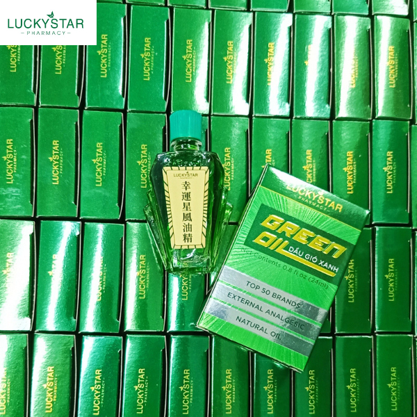 Dầu Gió Xanh Nguyên Chất Lucky Star 24ml