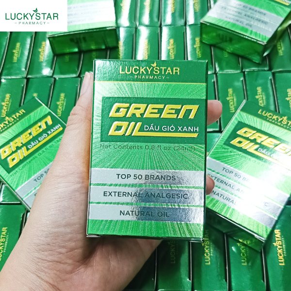 Dầu Gió Xanh Nguyên Chất Lucky Star 24ml