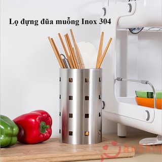 Ống đựng đũa thìa inox không gỉ Anshin