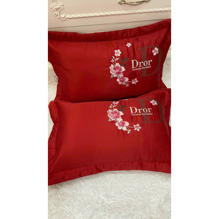 Set Chăn Ga Gối Phi Lụa Thêu Hoạ Tiết Mới 2023 (set 5 món)