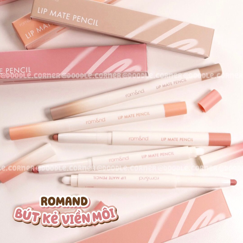 Bút kẻ viền môi 2 đầu Romand Lip Mate Pencil