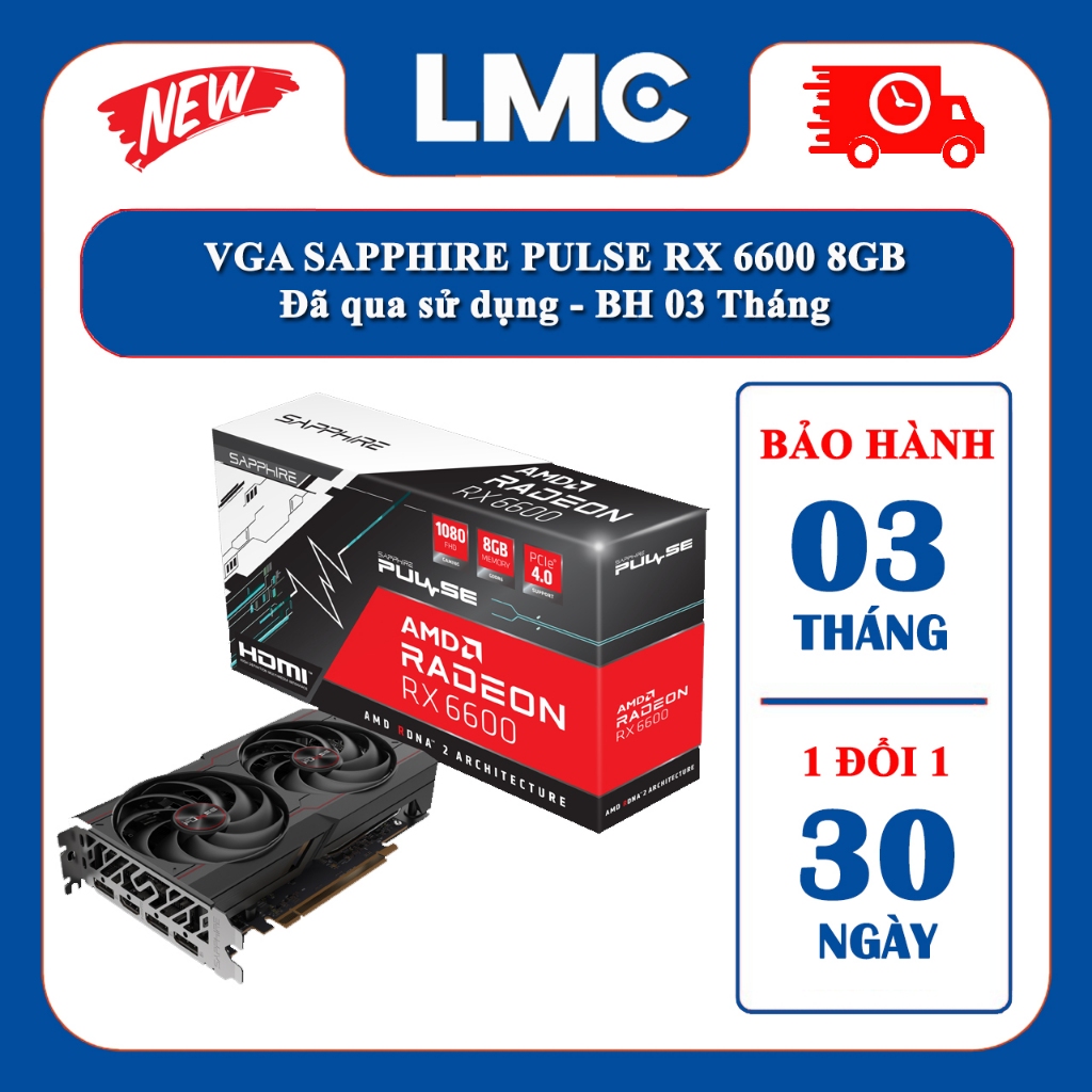 VGA RX 6600 / 6600XT - Đã qua sử dụng BH03T