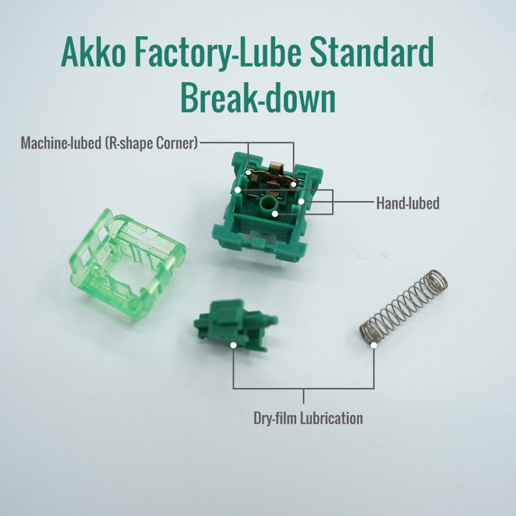 Switch Akko Matcha Green | Linear | Công tắc bàn phím cơ