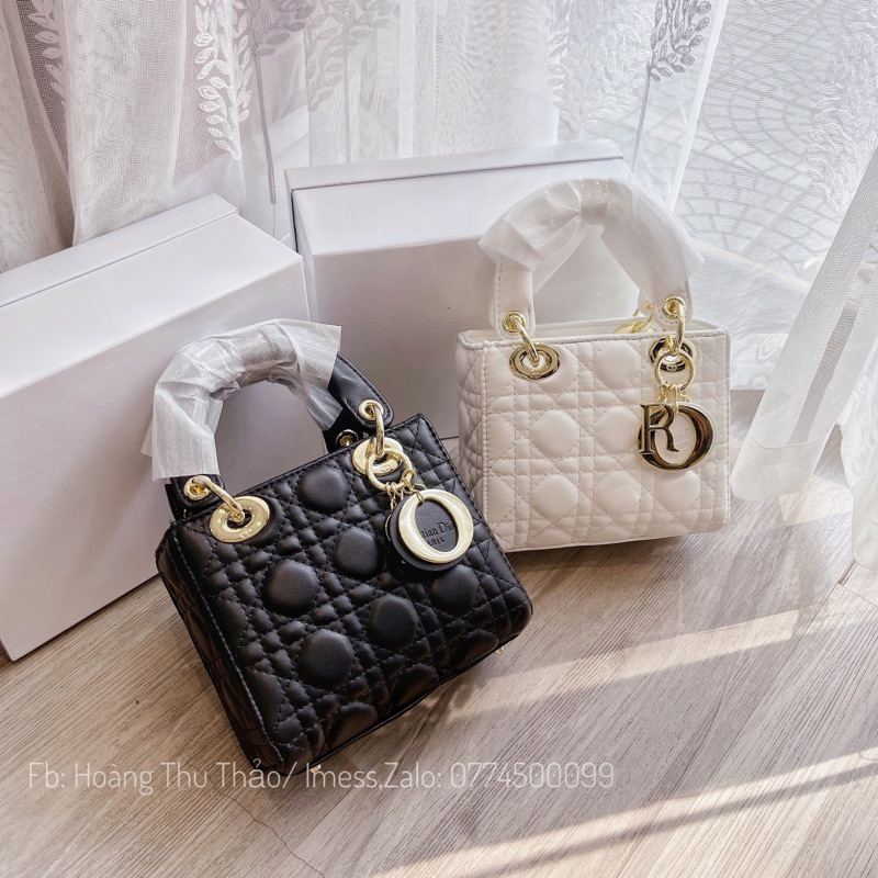 Túi D tag vàng sz17 vân bóng, mịn