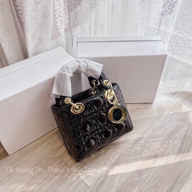 Túi D tag vàng sz17 vân bóng, mịn