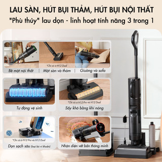 Máy hút bụi khô & ướt dreame h12 dual - bản quốc tế - bh 18 tháng