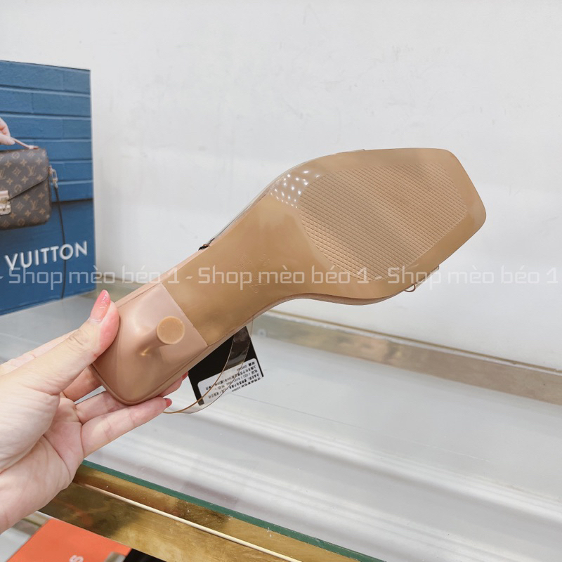 Sandal zara quai ngang vát eo gót nhọn fullbox