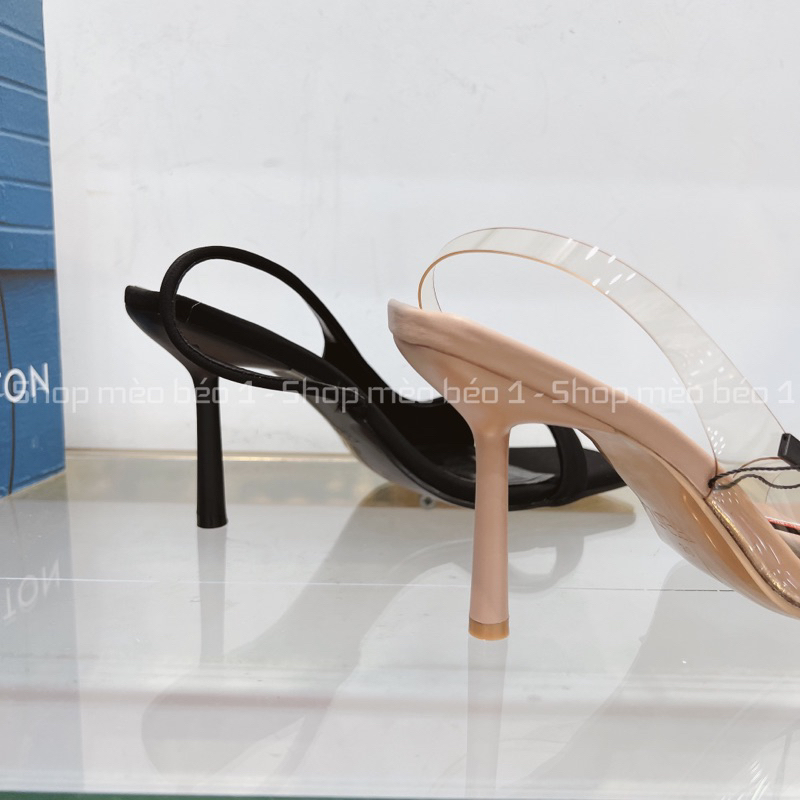 Sandal zara quai ngang vát eo gót nhọn fullbox